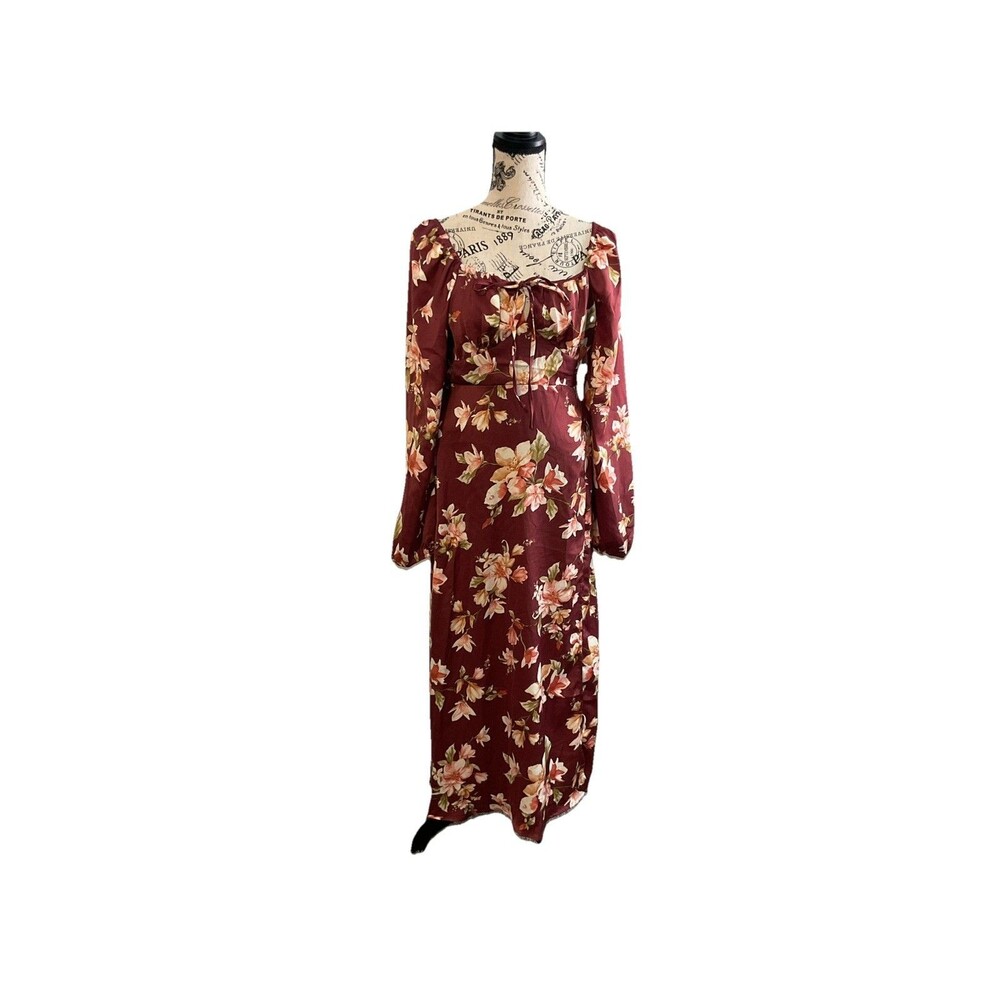 Blue Pepper Cottage Core Floral Dress Size Medium Romantic Glam Coquette New